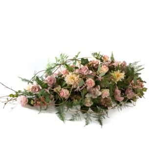 Soft pink mourning arrangement
