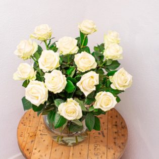 Witte rozen per stuk